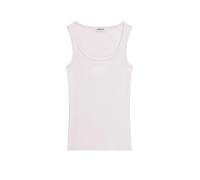 Guess Jeans Tanktop in Ripp-Optik mit Label-Stitching in Hellrosa, Größe XS