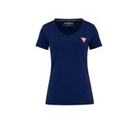 GUESS JEANS T-SHIRT MANICHE CORTE DONNA BLU