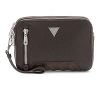 GUESS Torino Camera Bag Double Zip Dark Brown