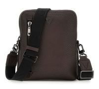 GUESS Torino Top Zip Crossbody Bag Dark Brown
