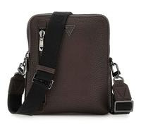 GUESS Torino Top Zip Crossbody Bag Dark Brown