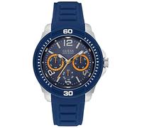 Guess Herren Analog Quarz Uhr mit Silikon Armband W0967G2