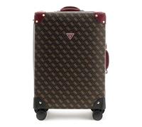 GUESS Trolley Latona 18 in 8-Wheeler Brown Logo Dunkelbraun 46cm