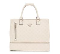 GUESS Wilder Zip Bottom Shopper Tote Bag Bone