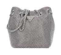 Guess Umhängetasche Zalina Mini – Glamour-Silber – Damen