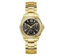 Guess Damen Armbanduhr RITZY GW0685L4 – Multifunktions-Quarzuhr, Edelstahlband, Datum, 36 mm, gold