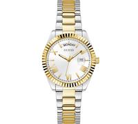 Guess Luna Damen Armbanduhr in der Farbe Bicolor mit Armband aus Edelstahl, Wasserdichtigkeit: 5 bar, Gehäusedurchmesser: 36 mm, GW0308L6