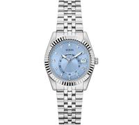 Guess Damen-Armbanduhr JADA Silber 34mm mit Edelstahlarmband & 3 bar Wasserschutz - GW0936L1