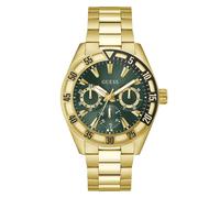 GUESS Herren Uhr Armbanduhr Letterman GW0904G2 Edelstahl Gold