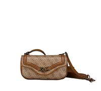 Guess Umhängetasche Dea Flap – Latte Logo – Damen