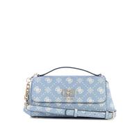 GUESS Umhängetasche Emelie Logo Flap Crossbody Light Blue Logo hellblau