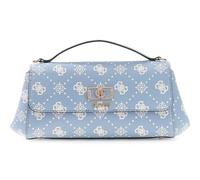 GUESS Emelie Logo Flap Crossbody Light Blue Logo