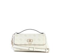 GUESS Umhängetasche Emelie Logo Flap Crossbody White Logo weiß