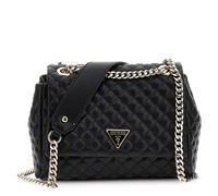 Guess Schultertasche Everlee Convertible Xbody Flap Lederimitat Schwarz Damen