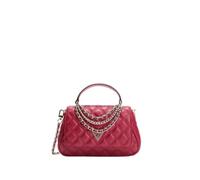 GUESS Giully II Top Handle Flap Bag Dark Cherry