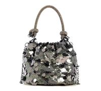 Guess Handtasche Holiday Shine 19 cm silberfarben