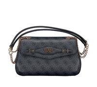Guess Katya 4G Logo Schultertasche anthrazit, Lederimitat, Damen