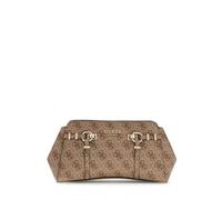 GUESS Umhängetasche Leona Girlfriend Xbody Logo Latte hellbraun