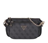 GUESS Noelle Double Pouch Crossbody Coal Logo