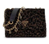GUESS Umhängetasche Schultertasche Giully II 2 Compartment Convertible Flap Dark Logo schwarz
