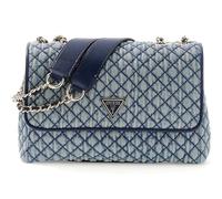 GUESS Umhängetasche Schultertasche Giully II 2 Compartment Convertible Flap Denim blau