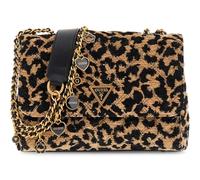 GUESS Umhängetasche Schultertasche Giully II 2 Compartment Convertible Flap Leopard hellbraun