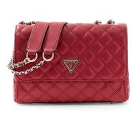 GUESS Umhängetasche Schultertasche Giully II Compound Convertible Flap Bag Dark Cherry dunkelrot