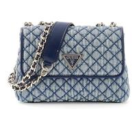 GUESS Umhängetasche Schultertasche Giully II Mini 2 Compartment Convertible Flap Denim blau