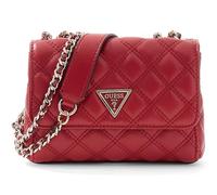 GUESS Giully II Mini Compound Convertible Flap Bag Dark Cherry