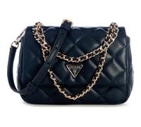 GUESS Umhängetasche Schultertasche Juliet Mini Flap Bag Midnight dunkelblau