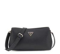 Guess Damen Umhängetasche Talent Crossbody Top Zip Lederimitat Schwarz