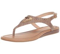 GUESS Damen Unali Sandale, Beige 210, 38.5 EU