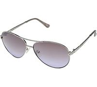 GUESS Unisex-Erwachsene GU7470 10Z 60 Sonnenbrille, Grau (Nichel Stagno Chiaro Luc/Specchiato)