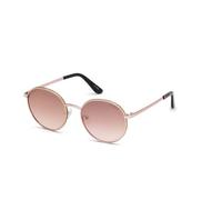 Guess Unisex-Erwachsene GU7556 28U 51 Sonnenbrille, Gold (Oro Rosa Lucido/Bordeaux Specchiato)