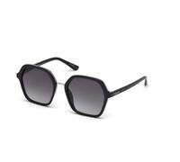 Guess Unisex-Erwachsene GU7557 01B 54 Sonnenbrille, Schwarz (Nero Lucido/Fumo Grad)