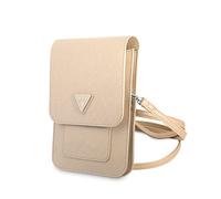 Guess Unisex Tasche Guwbsatmgr Grau Saffiano Triangle Bi-Fold Wallet, Schwarz