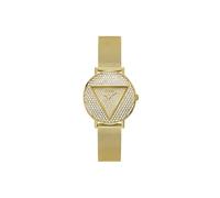 GUESS US-Damen-Armbanduhr mit goldfarbenem Logo, Analog-Armbanduhr