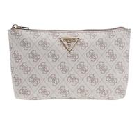 GUESS Utensilientasche Laurel II Wristlet Pouch Dark Taupe Logo