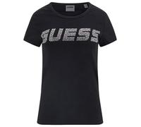 T-Shirt Mit Strass-Logo Schwarz XL