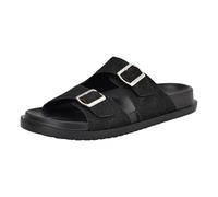 GUESS Verone Herren-Sandalen, Black Logo Multi 001, 41 EU