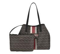 GUESS Vikky II 2 In 1 Tote Charcoal Logo