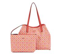 GUESS Vikky II Tote Bag Coral Multi Logo