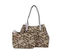 GUESS Vikky Large Tote Taupe Logo
