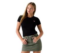 Guess T-Shirt W2yi44 J1311 Elegante Optik Damen Schwarz Größe S