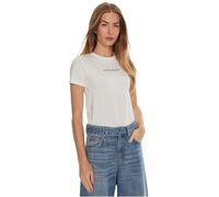 Guess Jeans T-Shirt Slim Fit mit Label-Print Weiß Größe S