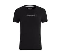 Guess Jeans Slim Fit T-Shirt mit Label-Print in Black, Größe XS