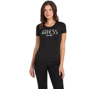 Guess Damen TShirt Schwarz HerbstWinter Druck Rundhals - Größe: S