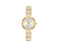 GUESS Watches Ladies Stardom Damen Uhr analog Quarzwerk mit Edelstahl vergoldet Armband GW0757L2