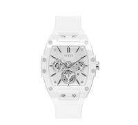 Guess Armbanduhr Phoenix GW0203G2, Multifunktionsuhr, Quarz, Silikonarmband, Weiß, Herren