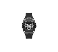 Guess Watches Phoenix GW0203G3 Herren-Armbanduhr mit Lederband, Schwarz